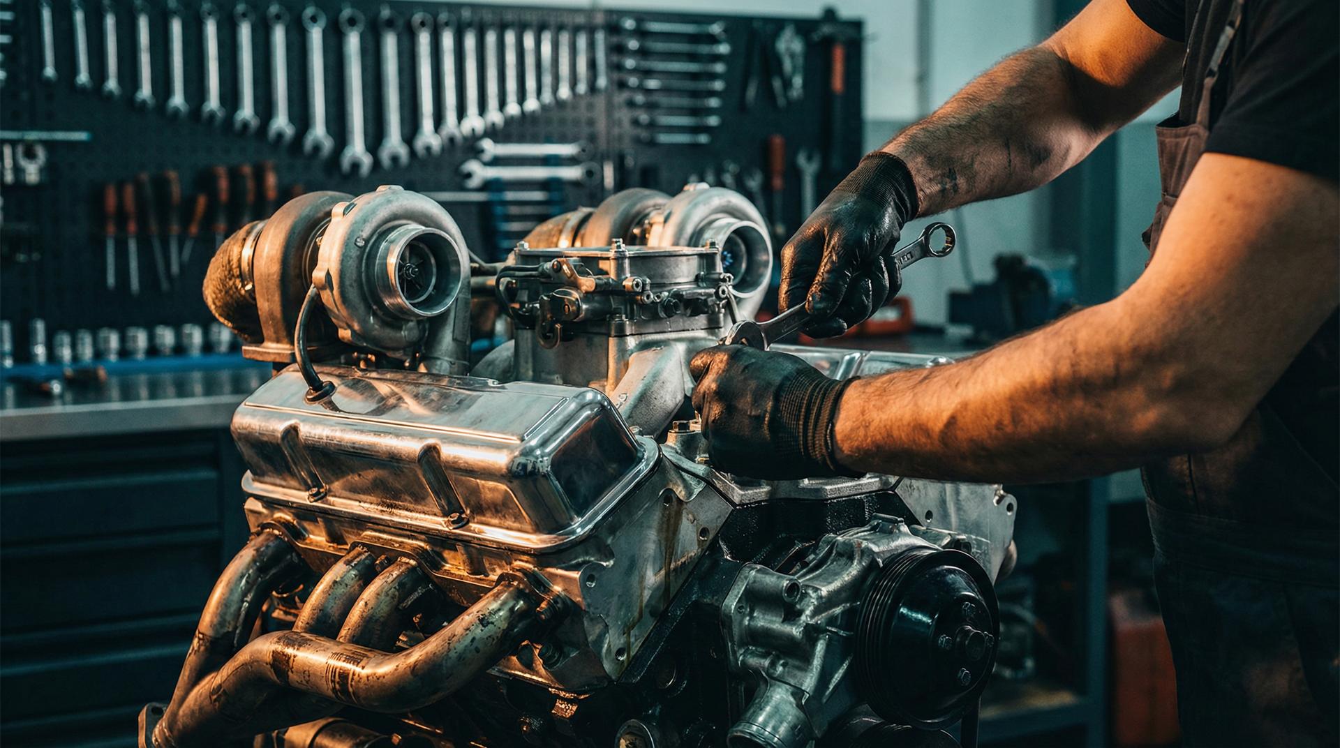 里番网修车视频 - 涡轮增压发动机拆解